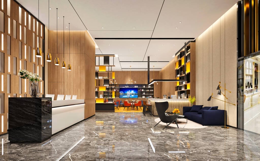 luxury hotel lobby
